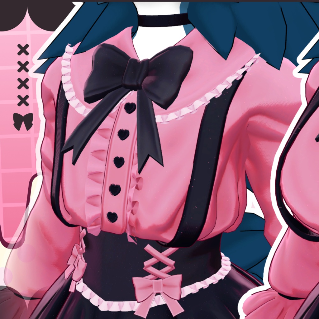 【VRC想定衣装】JIRAI - Jirai Kei Dress for NovaBeast + Mayu