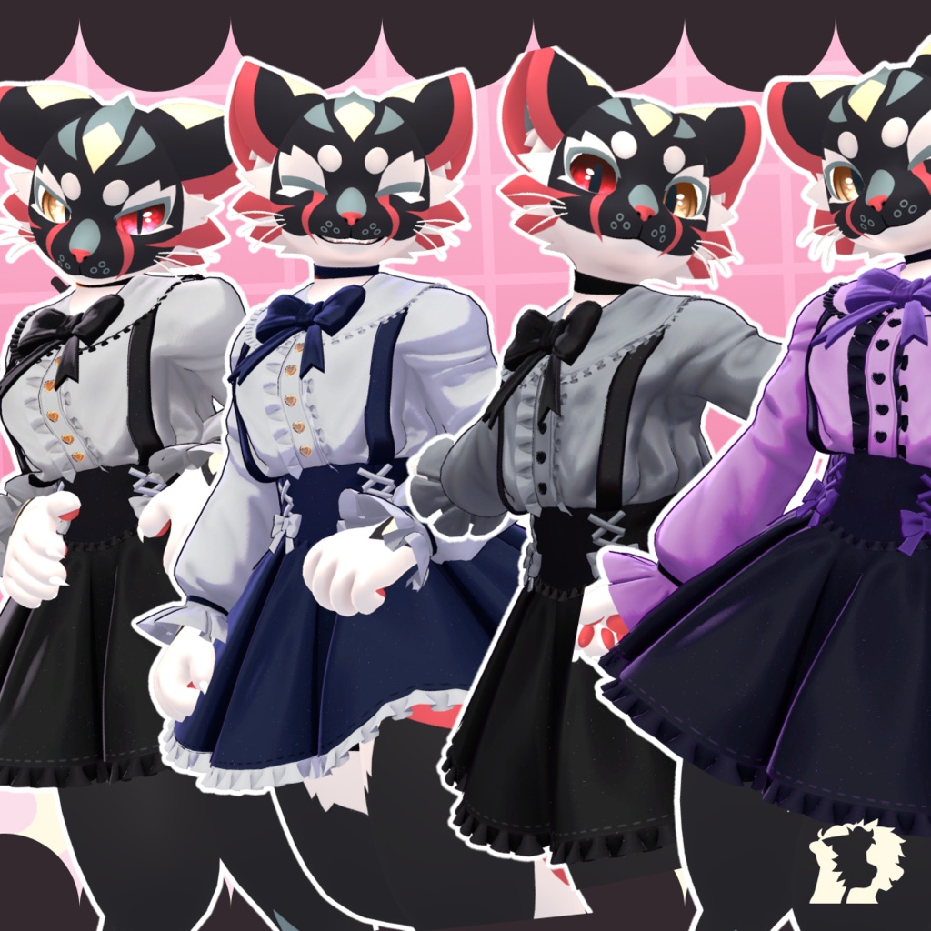 【VRC想定衣装】JIRAI - Jirai Kei Dress for NovaBeast + Mayu