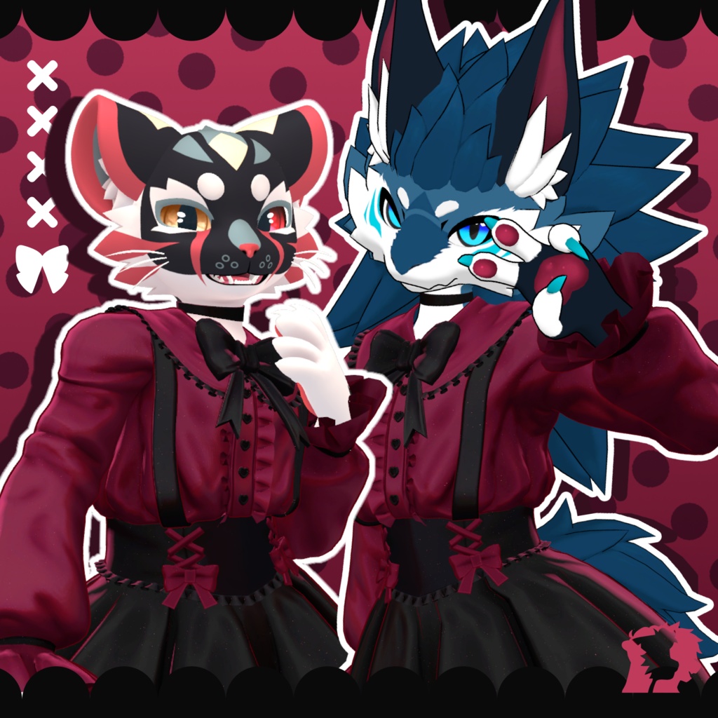 【VRC想定衣装】JIRAI - Jirai Kei Dress for NovaBeast + Mayu