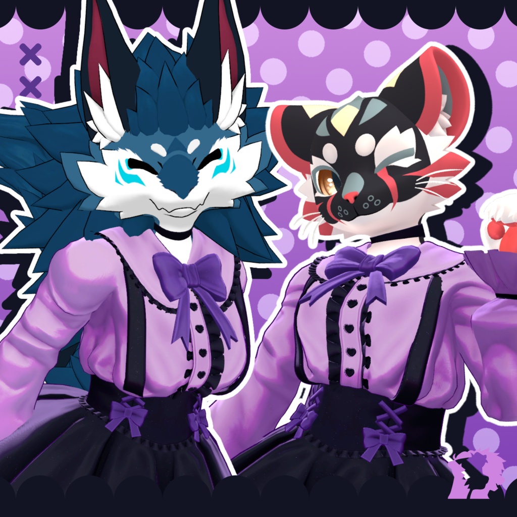 【VRC想定衣装】JIRAI - Jirai Kei Dress for NovaBeast + Mayu