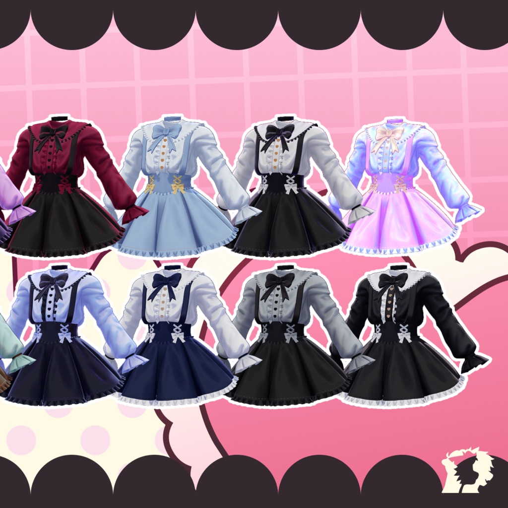 【VRC想定衣装】JIRAI - Jirai Kei Dress for NovaBeast + Mayu