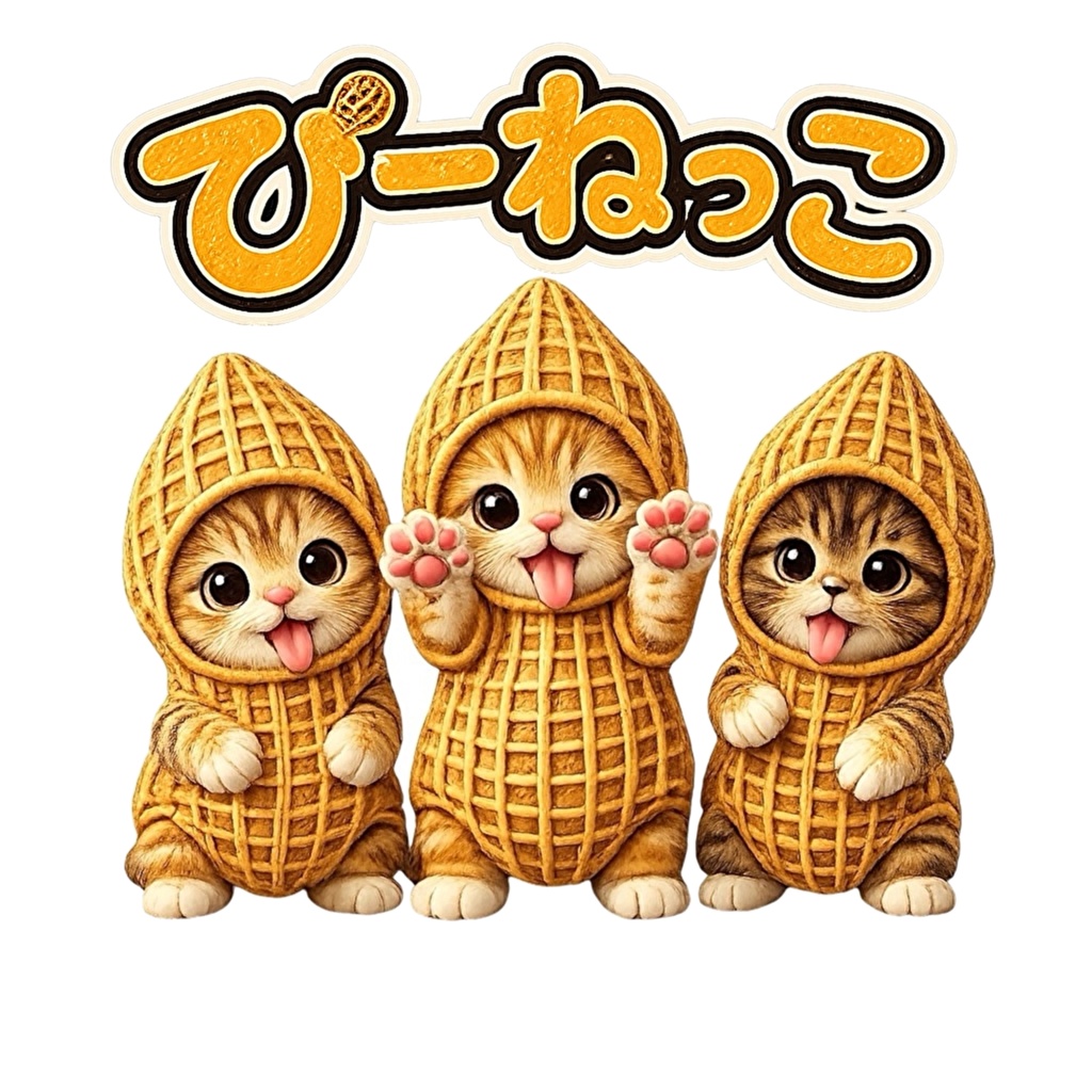 アニメぴーねっこTシャツ