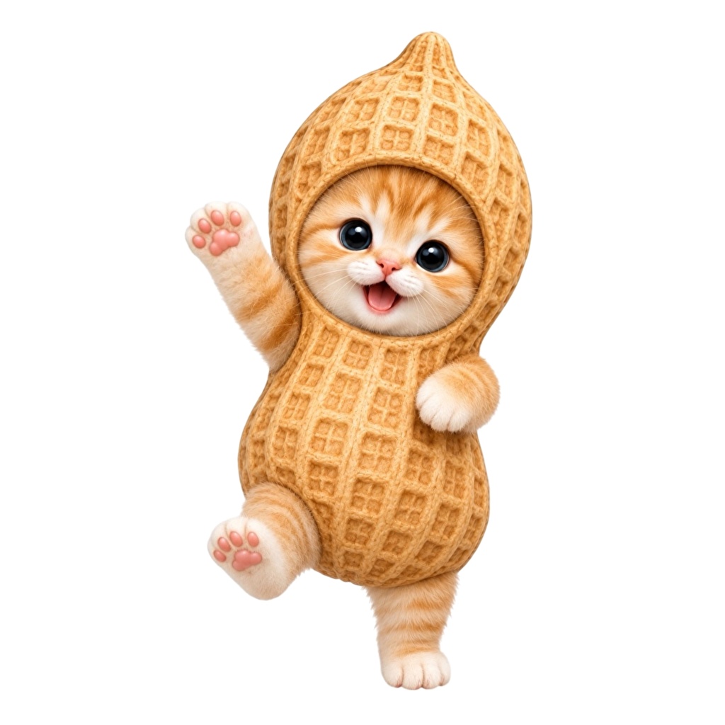 茶トラぴーねっこキーホルダー