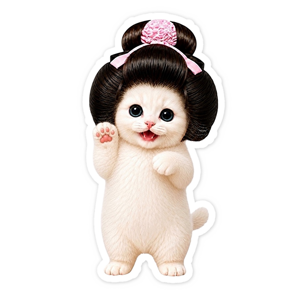 姫ねっこステッカー