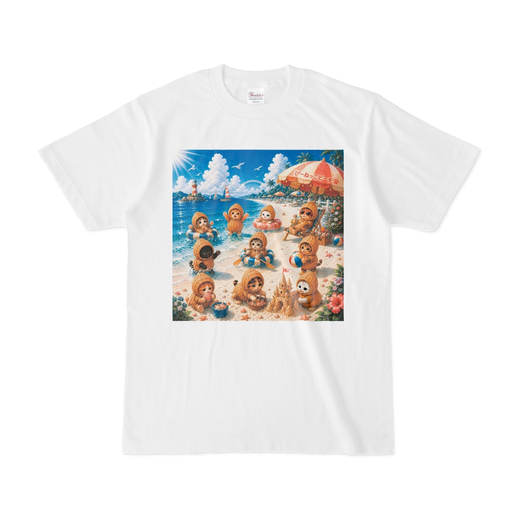 ぴーねっこビーチTシャツ