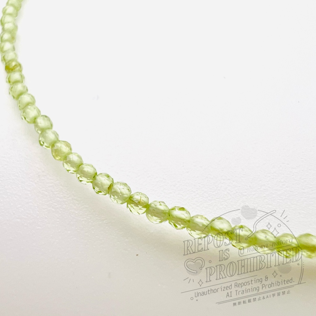 LEO(Taehun)誕生石ペリドットネックレス