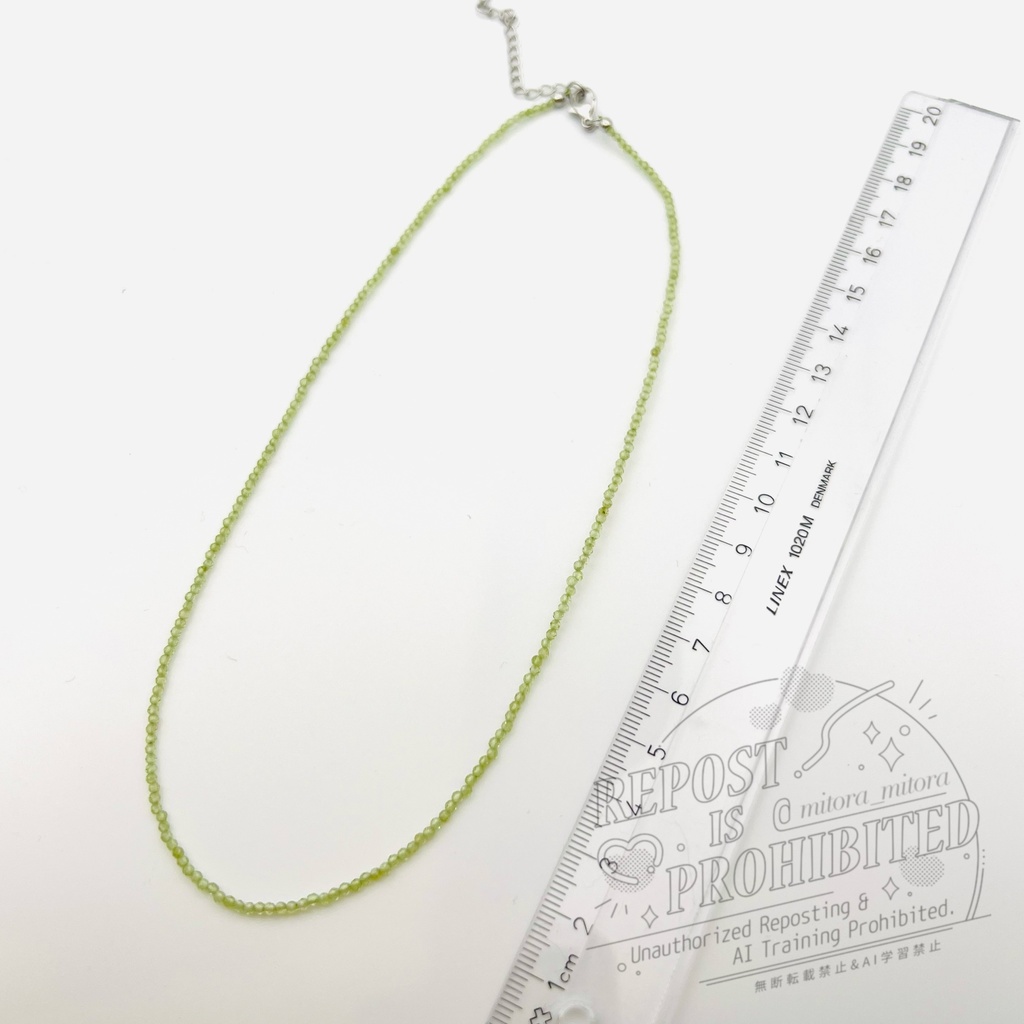 LEO(Taehun)誕生石ペリドットネックレス