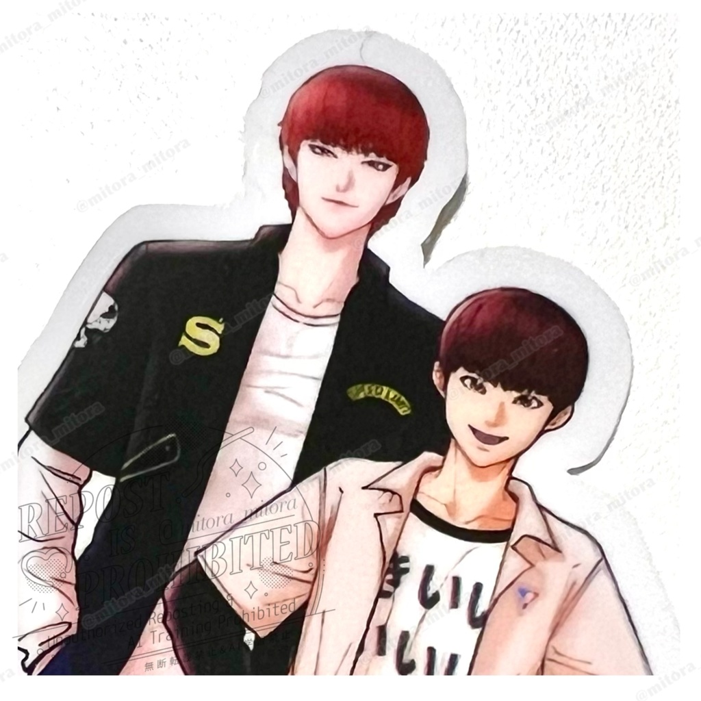 れおこた仲良しステッカー