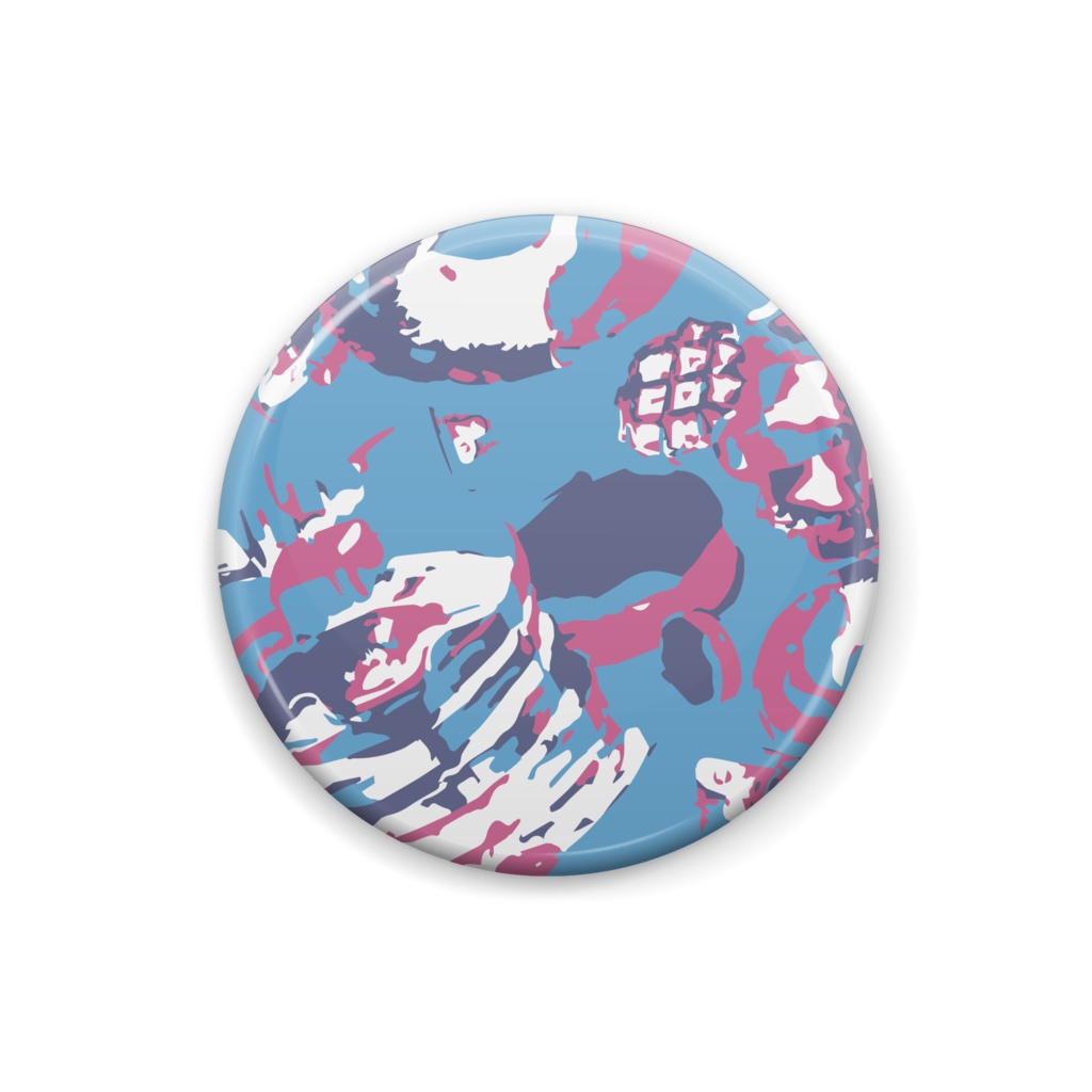 おかしな缶バッジ