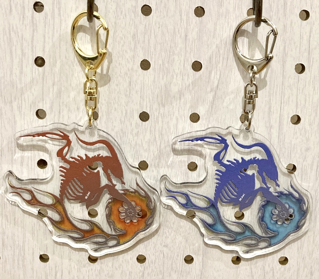 BornBike【青/赤】アクリルキーホルダー