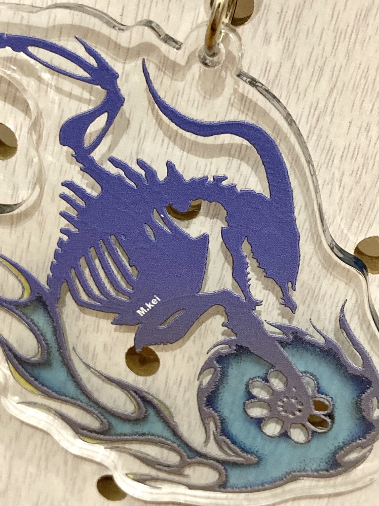 BornBike【青/赤】アクリルキーホルダー