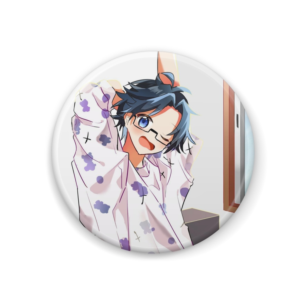 コンソメ寝起き缶バッジ