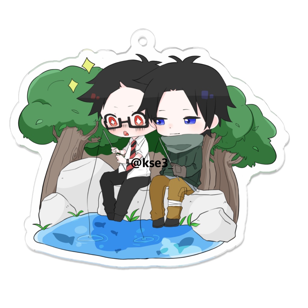 【DbD】ジェイク＆ドワイト　アクリルキーホルダー