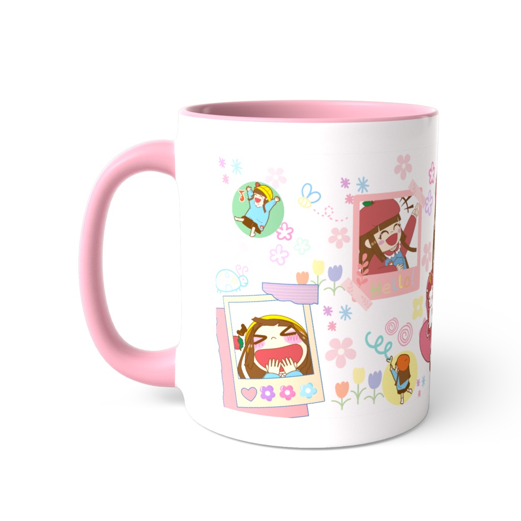 【ましゅまろまなち】おはながいっぱいマグカップ