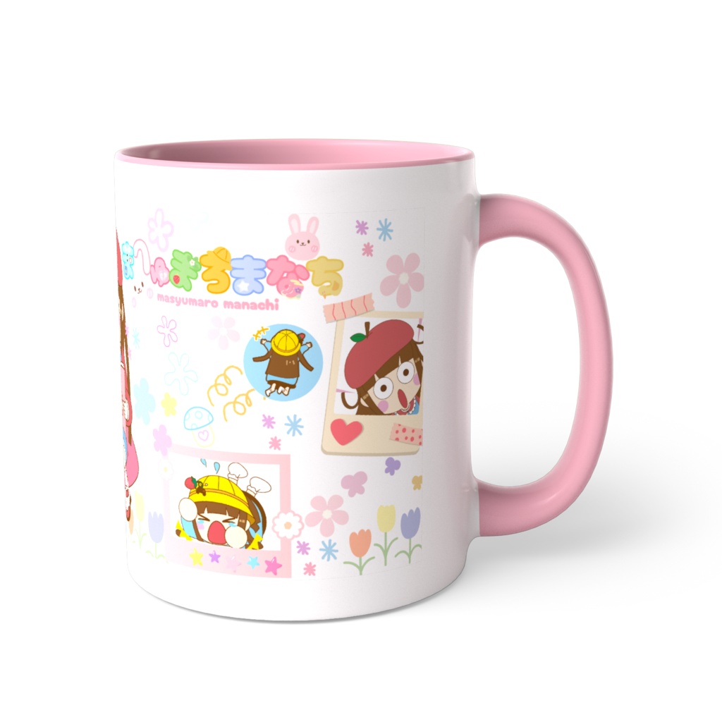 【ましゅまろまなち】おはながいっぱいマグカップ