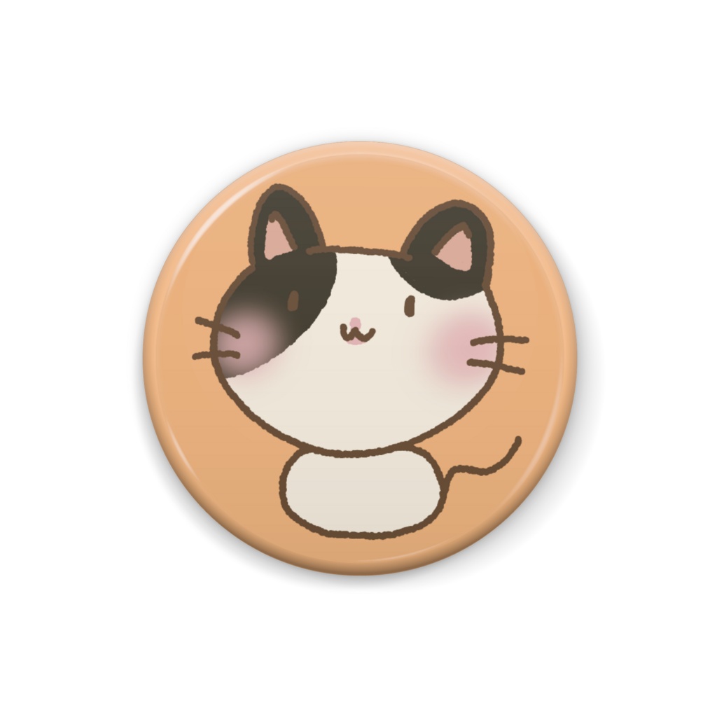 はるねこ缶バッジ（斑）