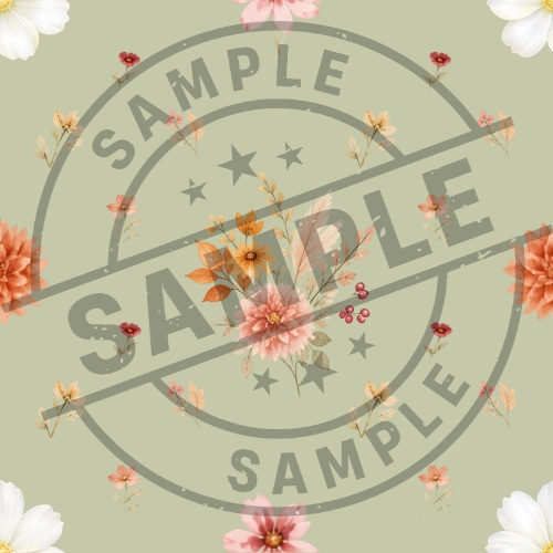 秋のお花 シームレスパターン 6色セット