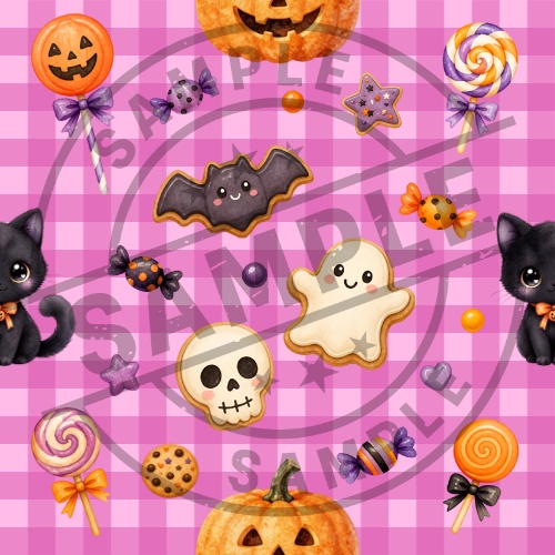 お菓子なハロウィン シームレスパターン 6色セット