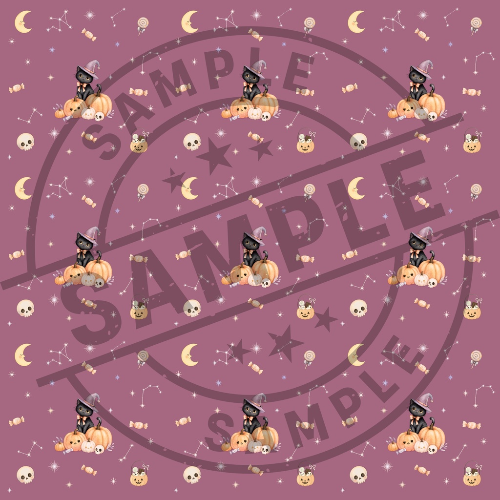 ハロウィンキャット シームレスパターン 10色セット