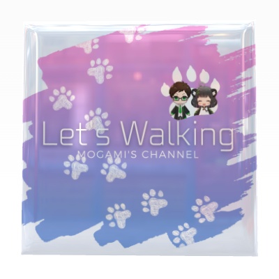 『Let's Walking』スクエア缶バッチ ※2/12まで発注可