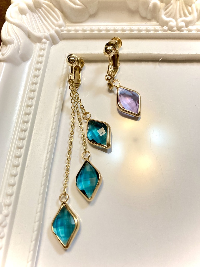 ツイステイメージイヤリング 【ジェイドフロイド】