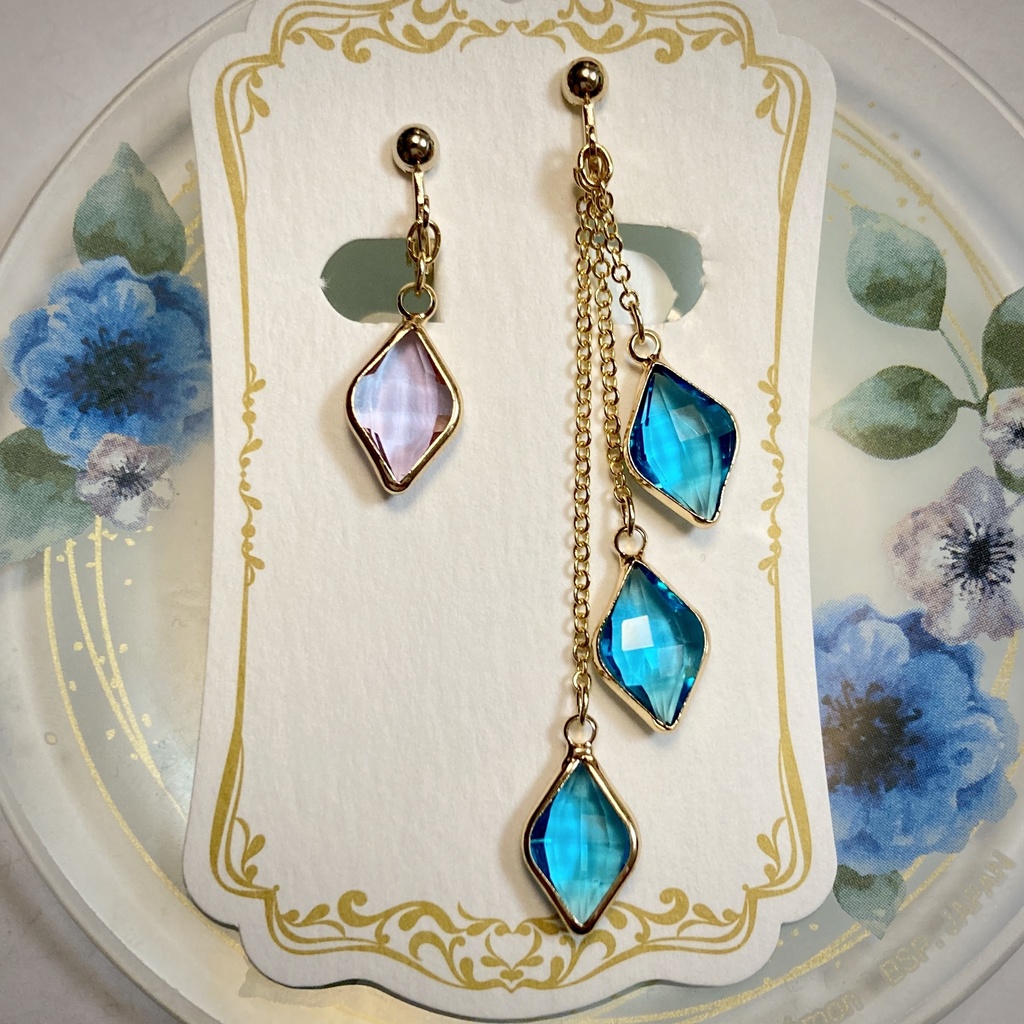 ツイステイメージイヤリング 【ジェイドフロイド】