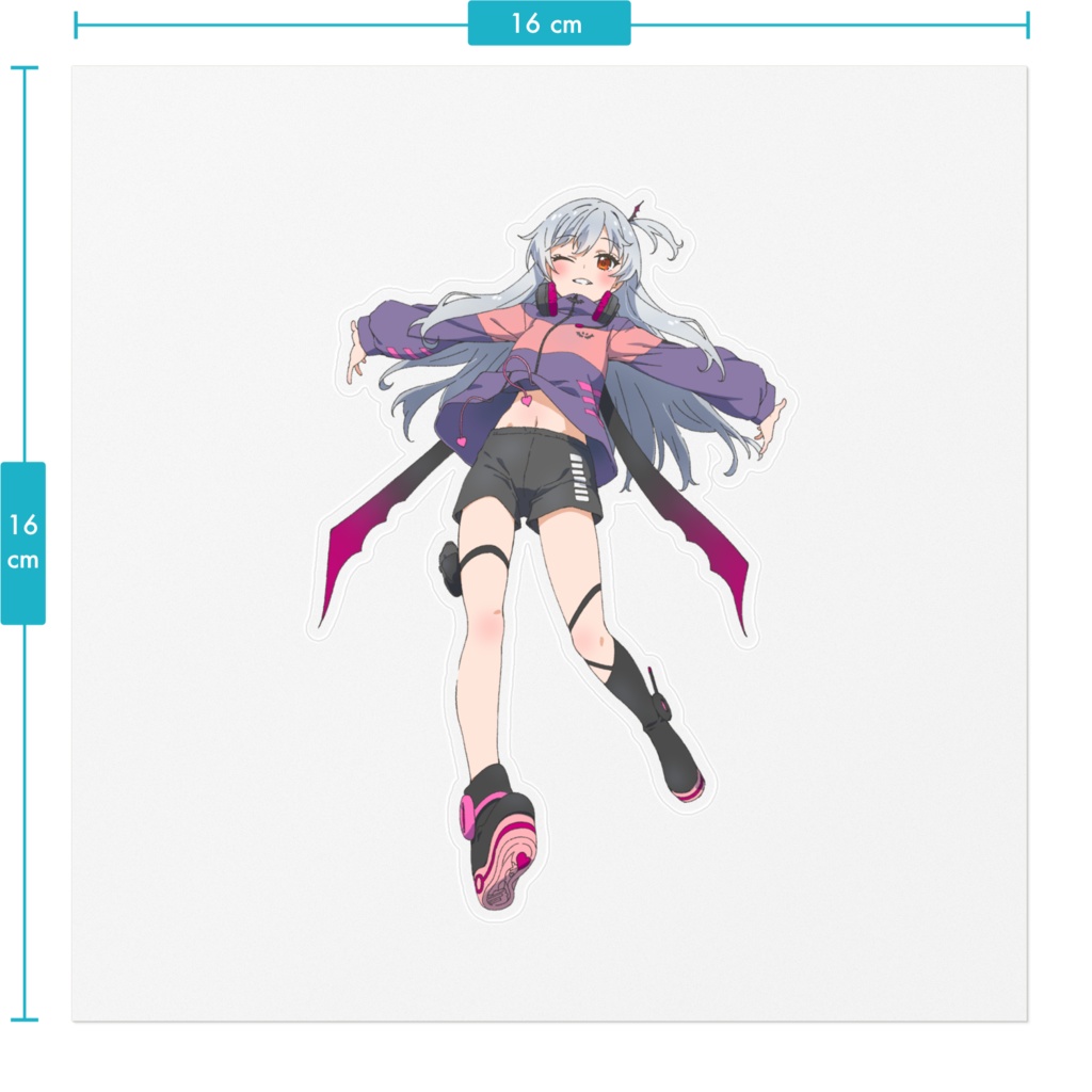 1000人記念🦇クリアステッカー🦇