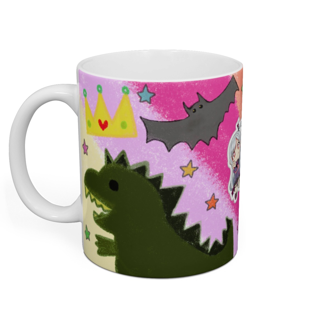 あるの好きなもの手書きマグカップ💜