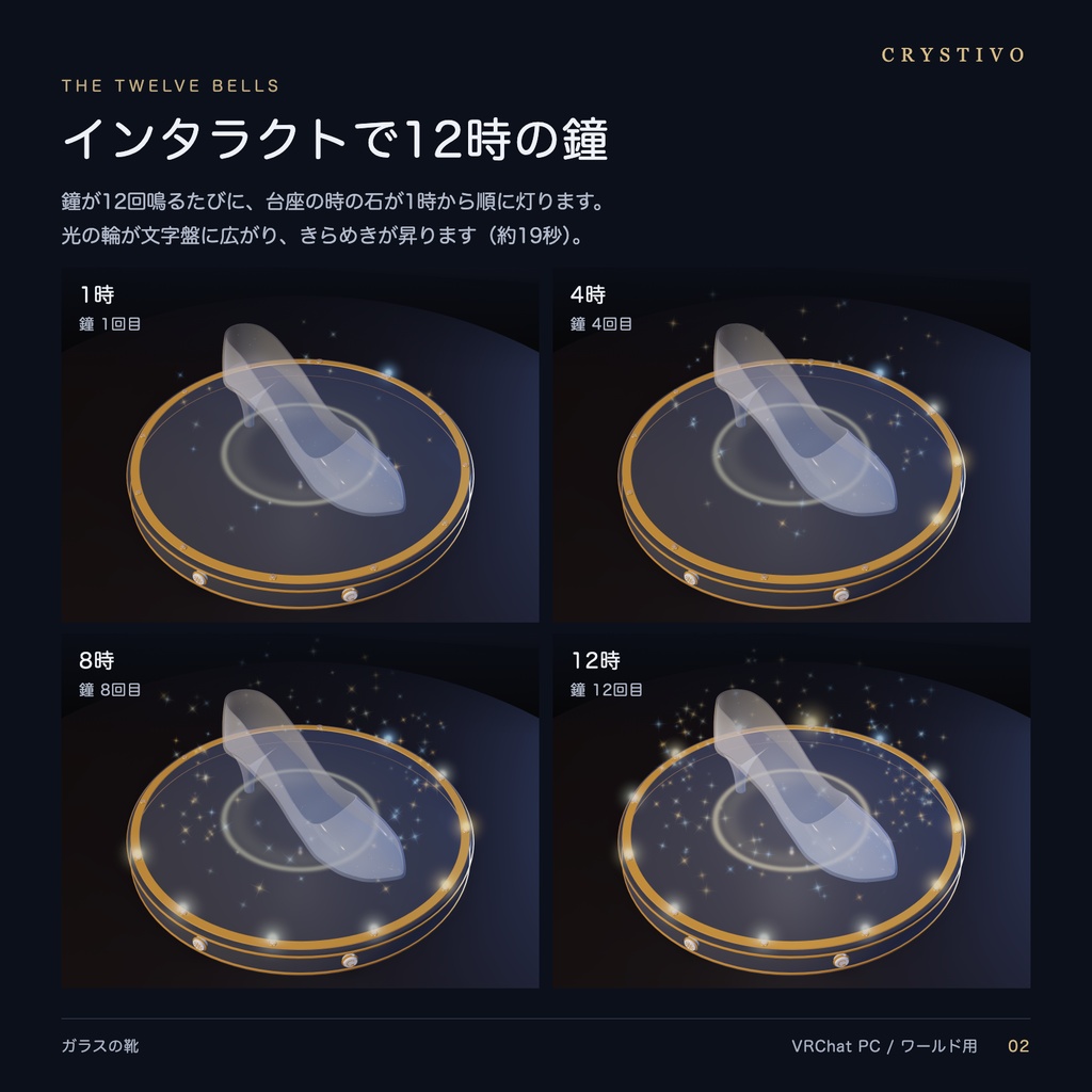 ✨発売記念セール 50%OFF✨【ギミック付】ガラスの靴 / Glass Slipper