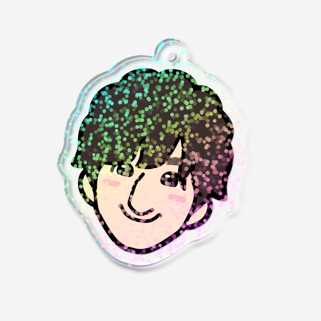 MATORI ホログラムアクリルキーホルダー / FACE ver.