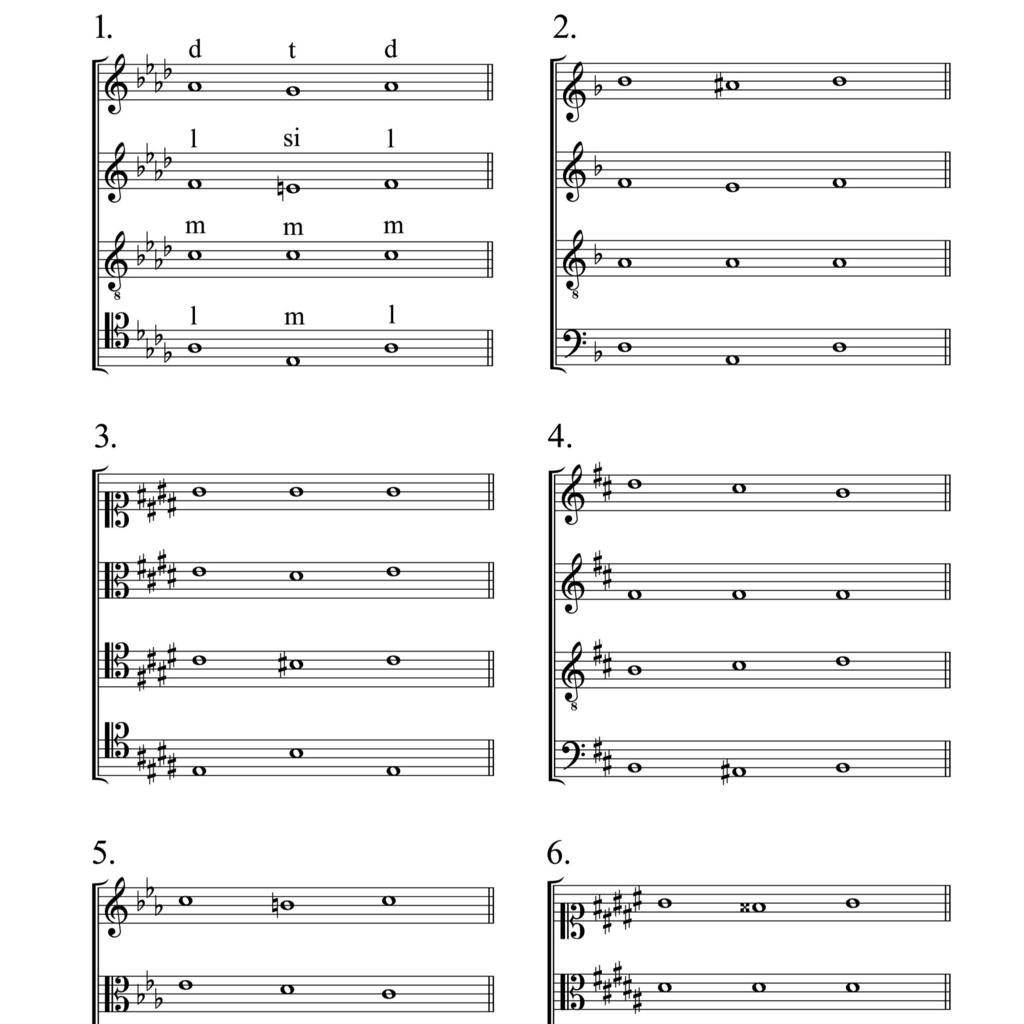 榎本智史『混声四部合唱のためのハーモニー・エチュード第2巻』