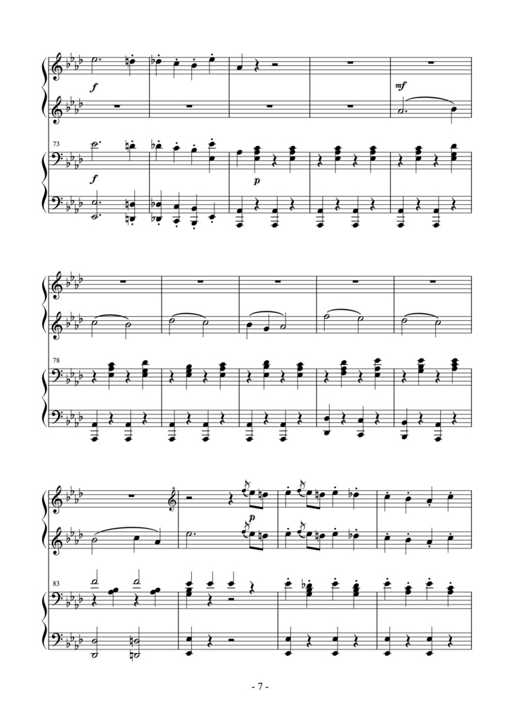 ヨハン・シュトラウスⅡ世《ハプスブルク万歳!》Op.408 ピアノ連弾編曲