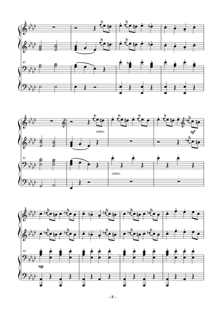 ヨハン・シュトラウスⅡ世《ハプスブルク万歳!》Op.408 ピアノ連弾編曲