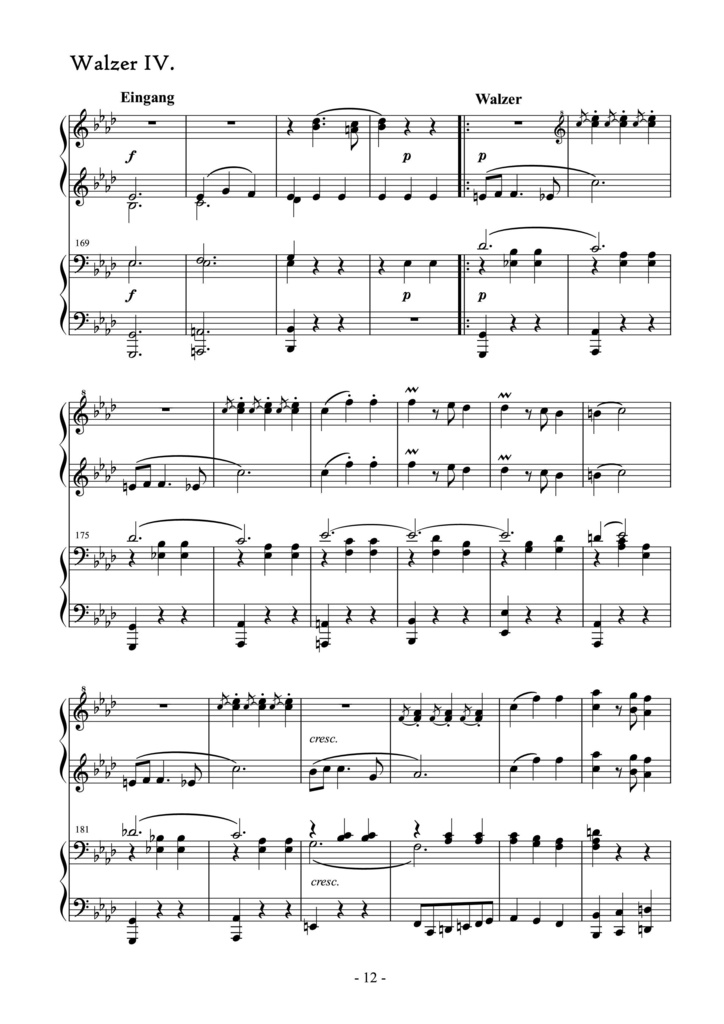 ヨハン・シュトラウスⅡ世《東方のおとぎ話》Op.444 ピアノ連弾編曲