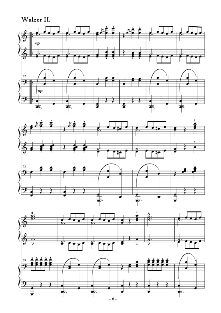 ヨハン・シュトラウスⅡ世《東方のおとぎ話》Op.444 ピアノ連弾編曲