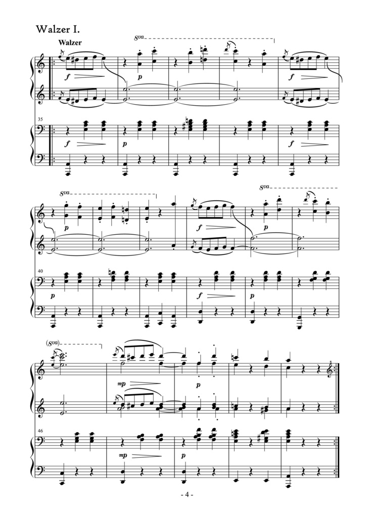 ヨハン・シュトラウスⅡ世《東方のおとぎ話》Op.444 ピアノ連弾編曲