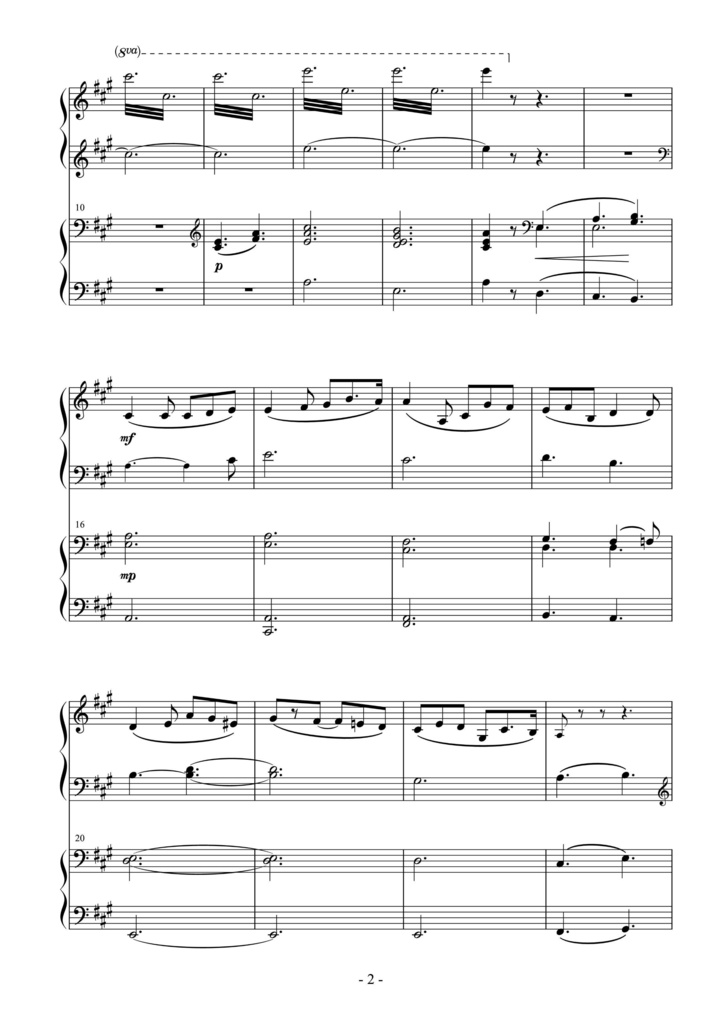 ヨハン・シュトラウスⅡ世《Seid umschlungen, Millionen!》Op.443 ピアノ連弾編曲