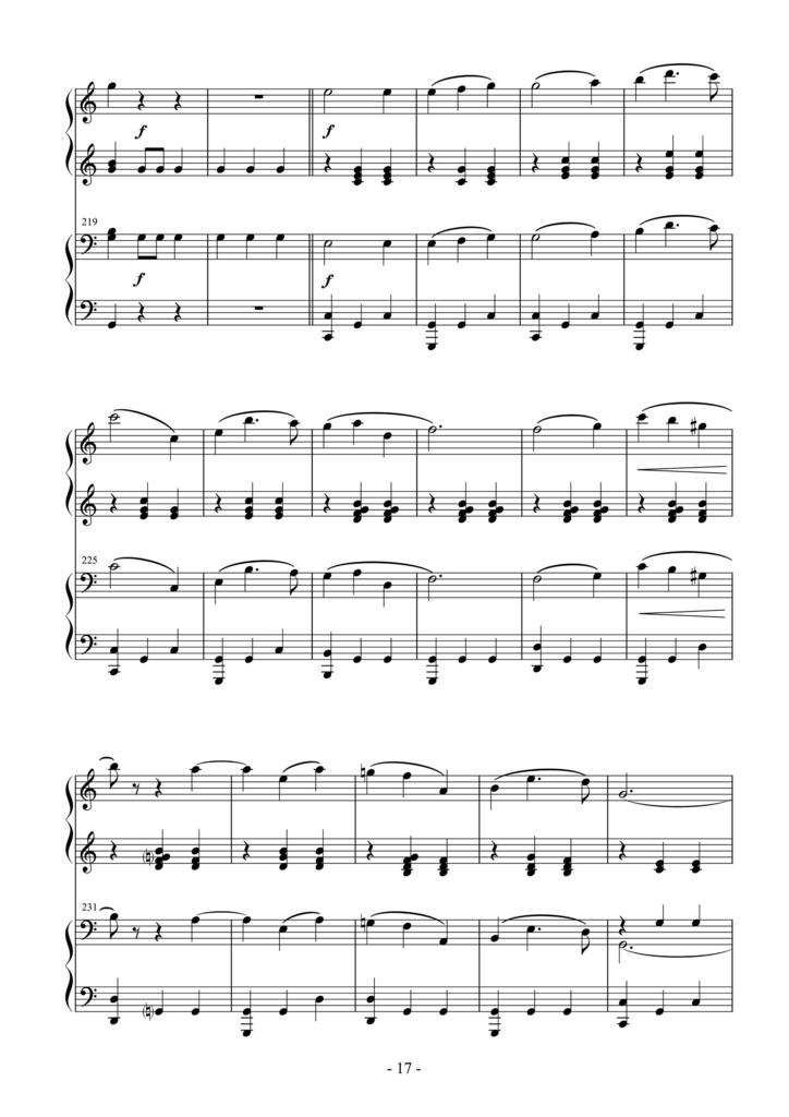 ヨハン・シュトラウスⅡ世《Seid umschlungen, Millionen!》Op.443 ピアノ連弾編曲