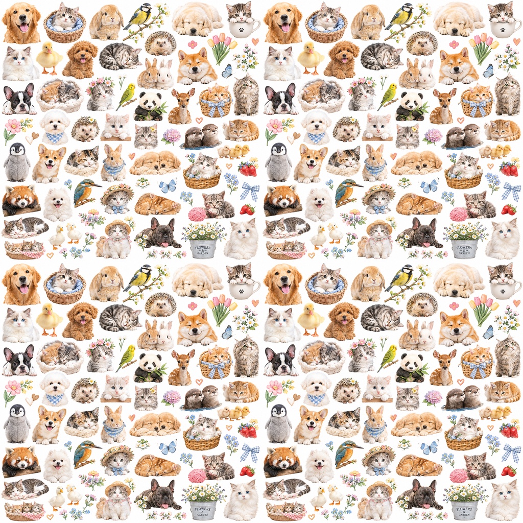 digitalpaper かわいいラッピング柄5枚セット