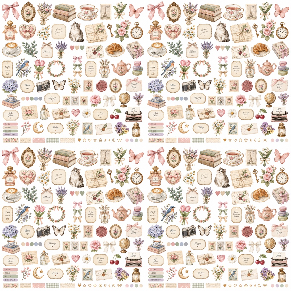 digitalpaper かわいいラッピング柄5枚セット
