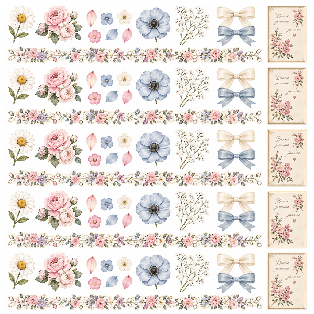 digitalpaperデコ素材5枚セット