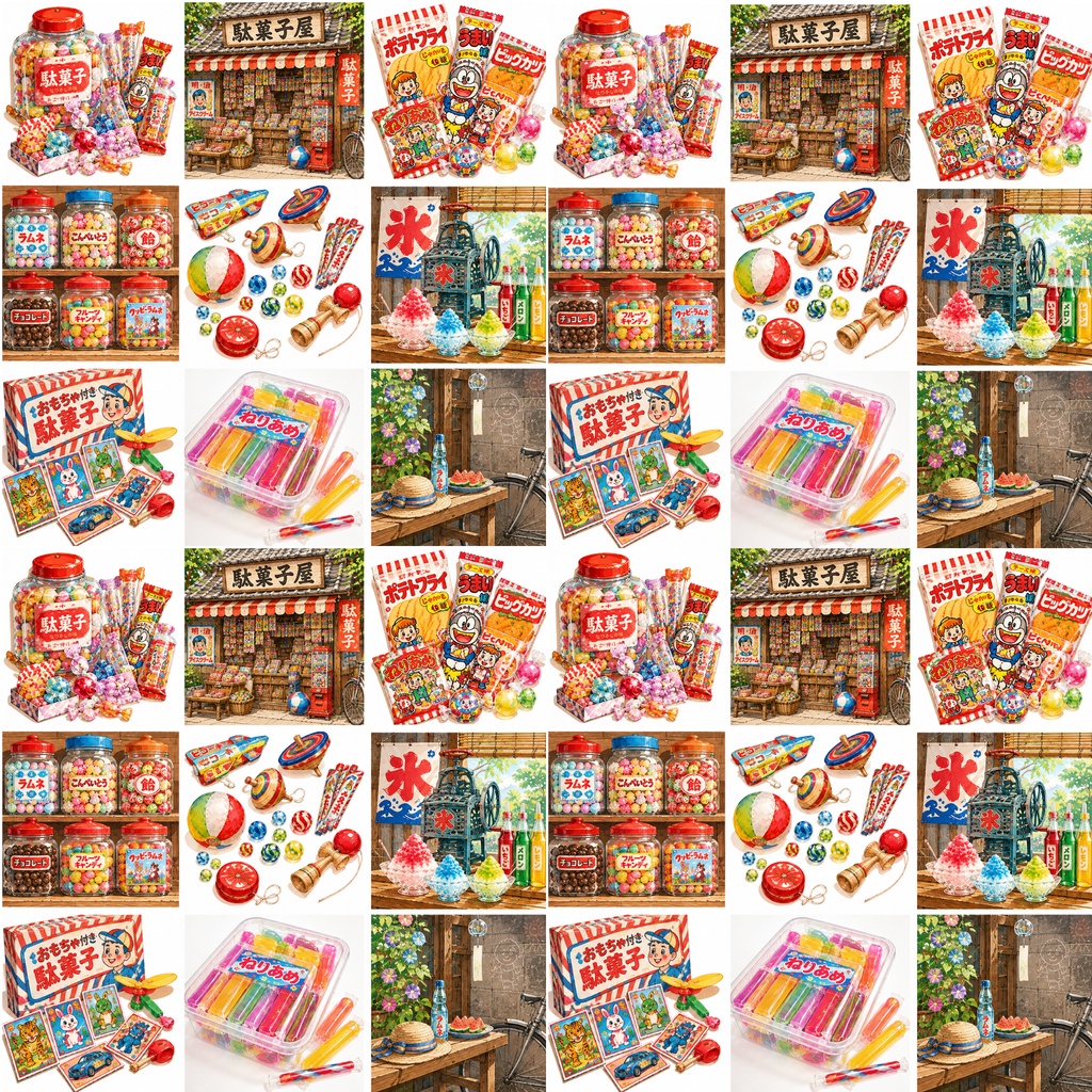 digitalpaper 昭和デコ素材6枚セット