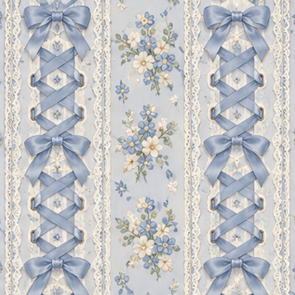 ribbon lacing digitalpaper かわいい 編み上げリボン画像 ラッピング 9枚セット