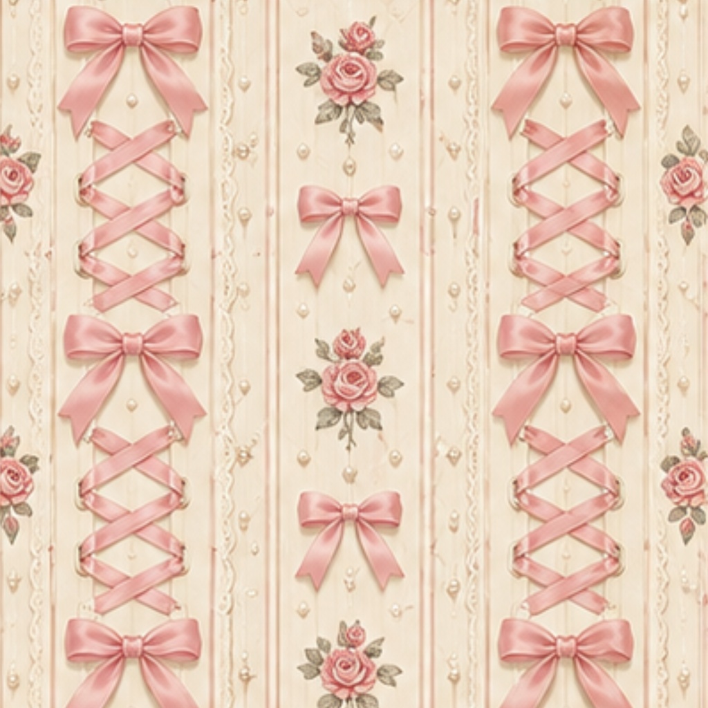 ribbon lacing digitalpaper かわいい 編み上げリボン画像 ラッピング 9枚セット