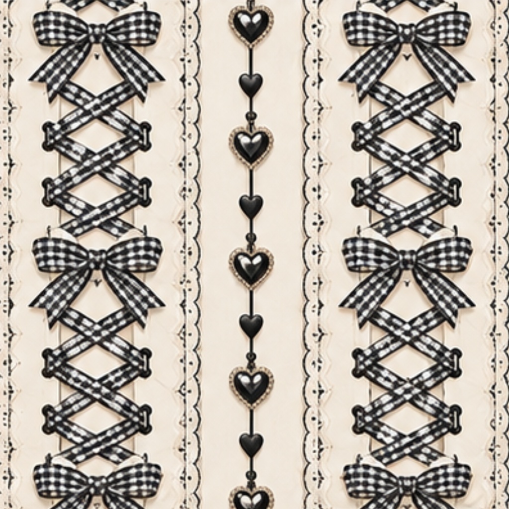 ribbon lacing digitalpaper かわいい 編み上げリボン画像 ラッピング 9枚セット