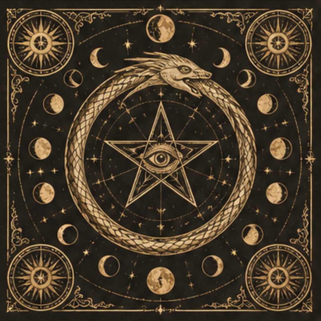 magic circle digitalpaper すてき 魔法陣柄 コラージュ 10枚セット