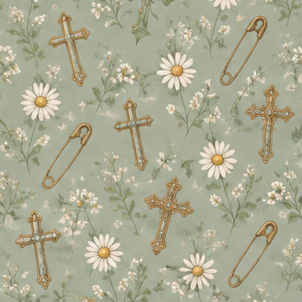 cross digitalpaper 十字架モチーフ コラージュ 壁紙 ３枚セット