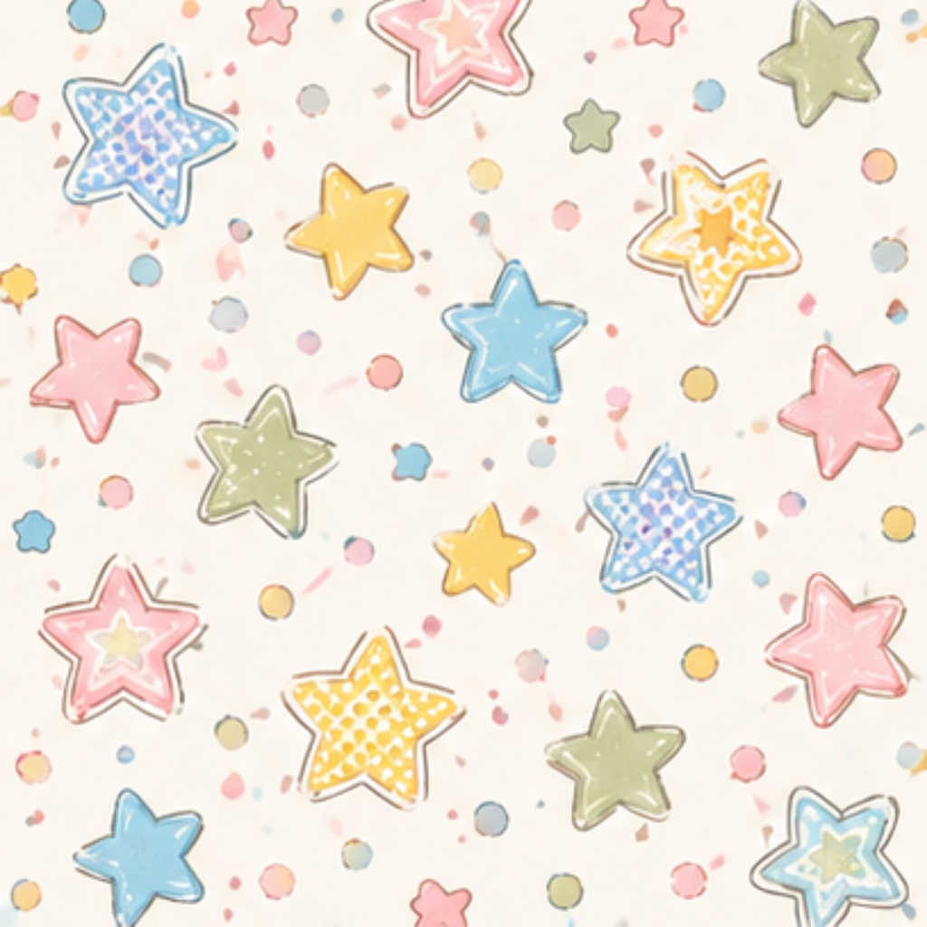 星柄 /ラッピング /digitalpaper /8枚セット