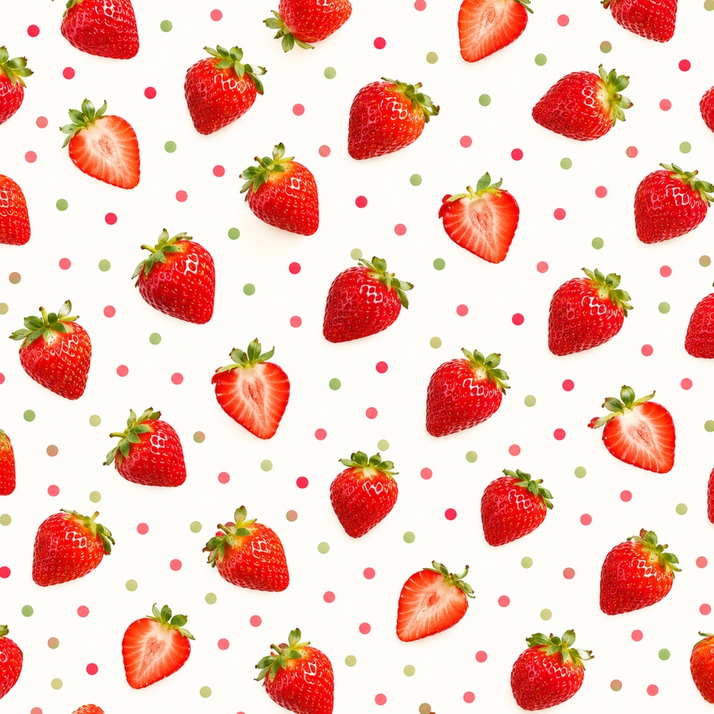 いちご柄 /ラッピング /Strawaerry Pattern /digitalpaper /5枚セット