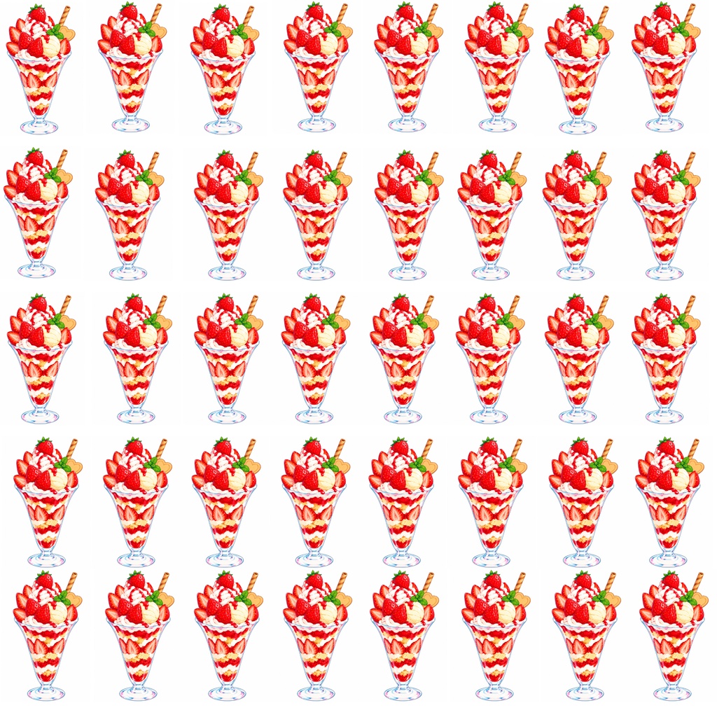 いちご柄 /ラッピング /Strawaerry Pattern /digitalpaper /5枚セット